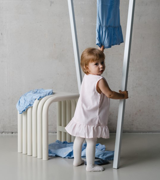VICHY ruffle dress